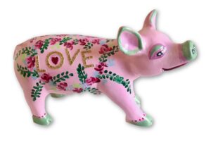 PP-R1426 Love on pink mini pig