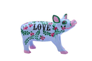 PP-R1394 Love on blue Mini Pig